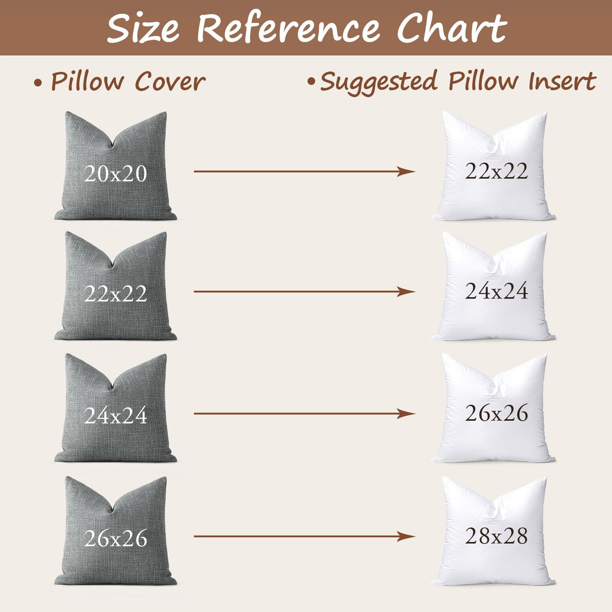 24x24 Outdoor Pillow Inserts, Synthetic Down Waterproof Throw Pillow Inserts, Soft Decorative Outdoor Pillows for
