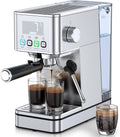 20BAR Espresso Machine, Cold Brew, Stainless Steel ,Silver