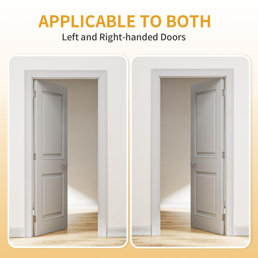 2 Pack Self Closing Door Hinges 3.5 Inch, Adjustable Tension