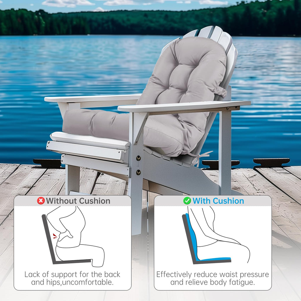Adirondack Chair Cushion Waterproof Outdoor Rocking Chair Pads