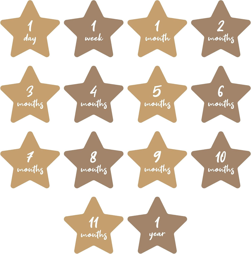 Baby's First Year Milestone Blanket and Card Set | 40in x 40in (Written in the Stars)