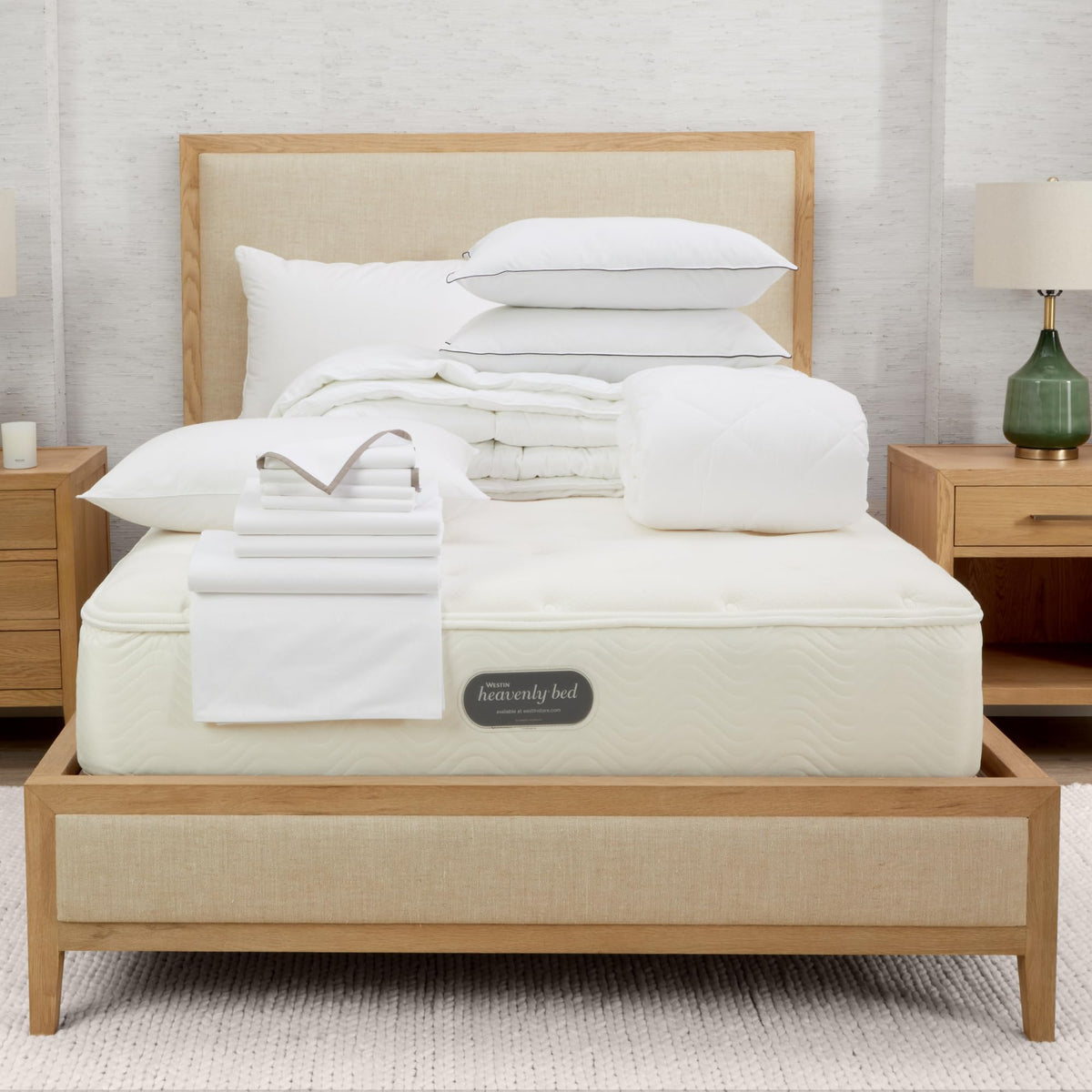 Hotel Signature Duvet Cover - 100% Egyptian Cotton - 280 Thread Count - Jacquard - White - Queen Size