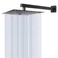 Shower Head with Extension Arm, High Pressure Square with ShowerArm, Stainless Steel Rainfall-Waterfall Full Body