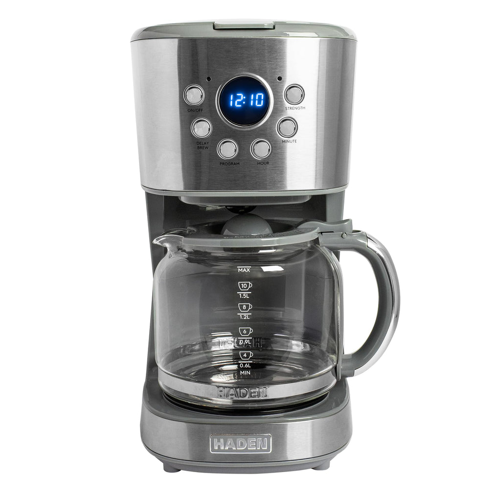 12 Cup Programmable Drip Coffee Maker Machine, Stainless Steel/Chrome
