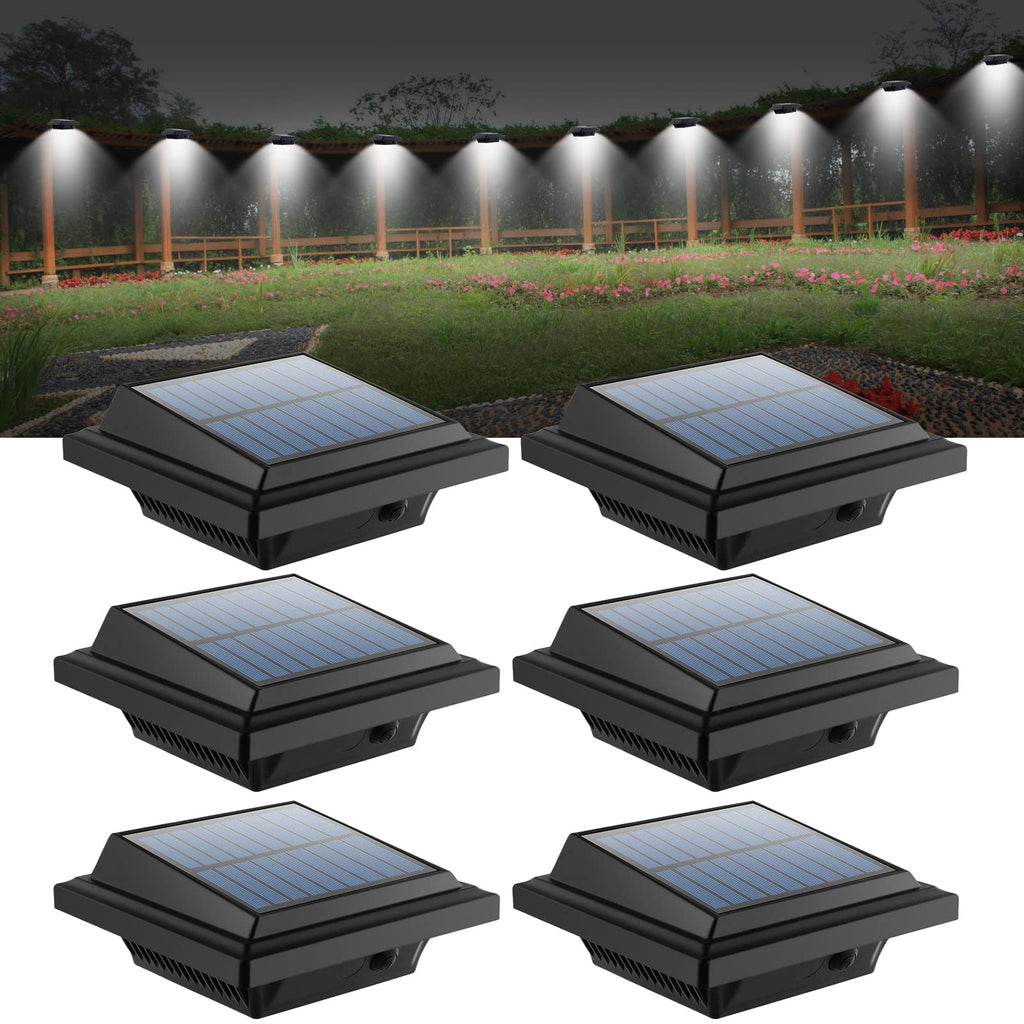 Solar Gutter Lights Outdoor, 40 LEDs Bright Solar Powered led Fence Light Deck Lights Waterproof for Wall, Deck