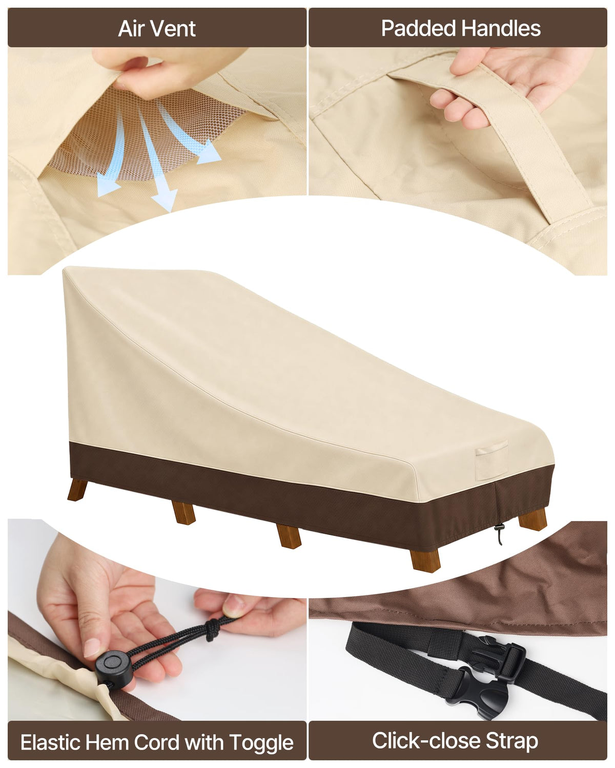 Patio Chaise Lounge Cover & Outdoor Furniture Covers Waterproof