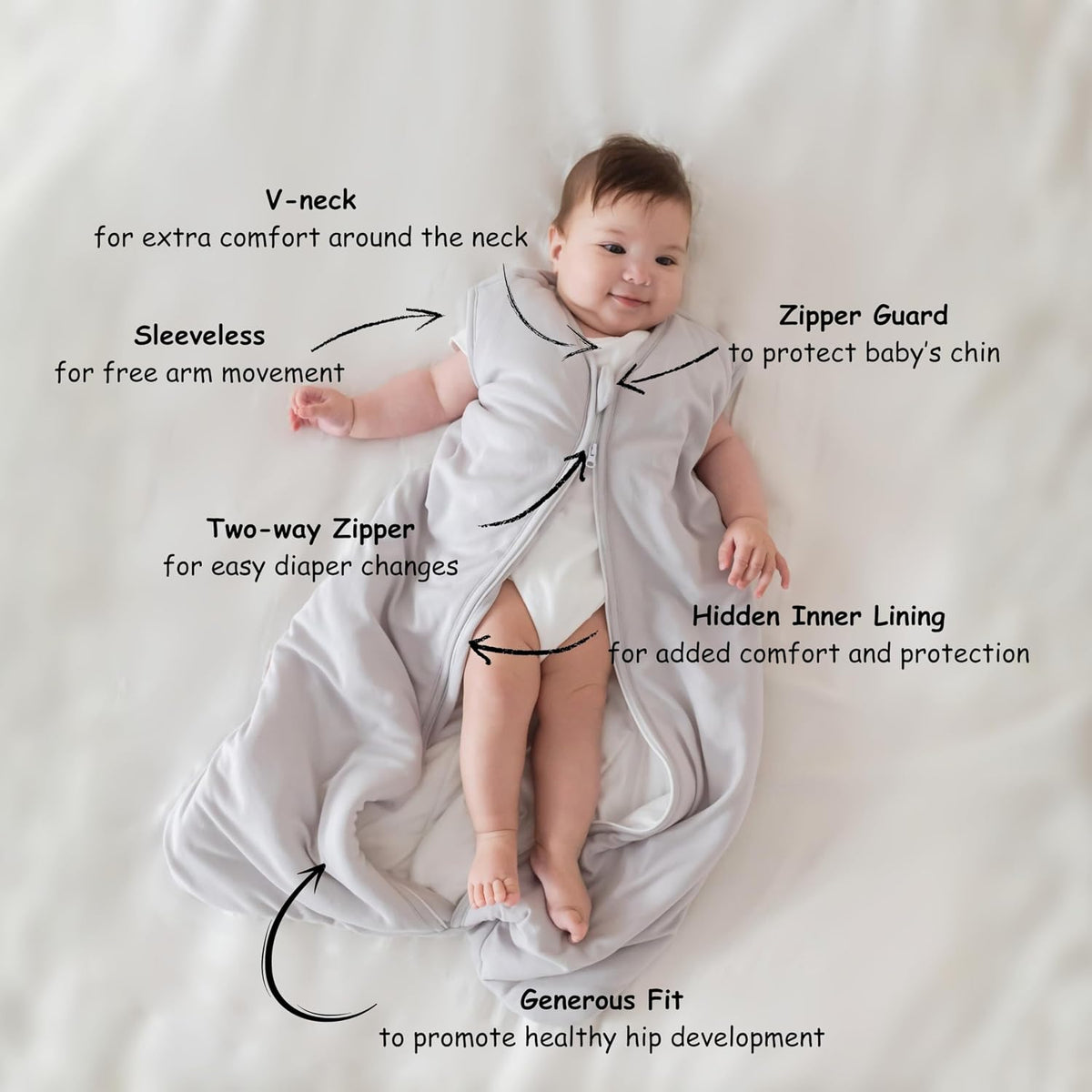 0.5 TOG Summer Baby Sleep Sack, Ultra Soft Bamboo Rayon