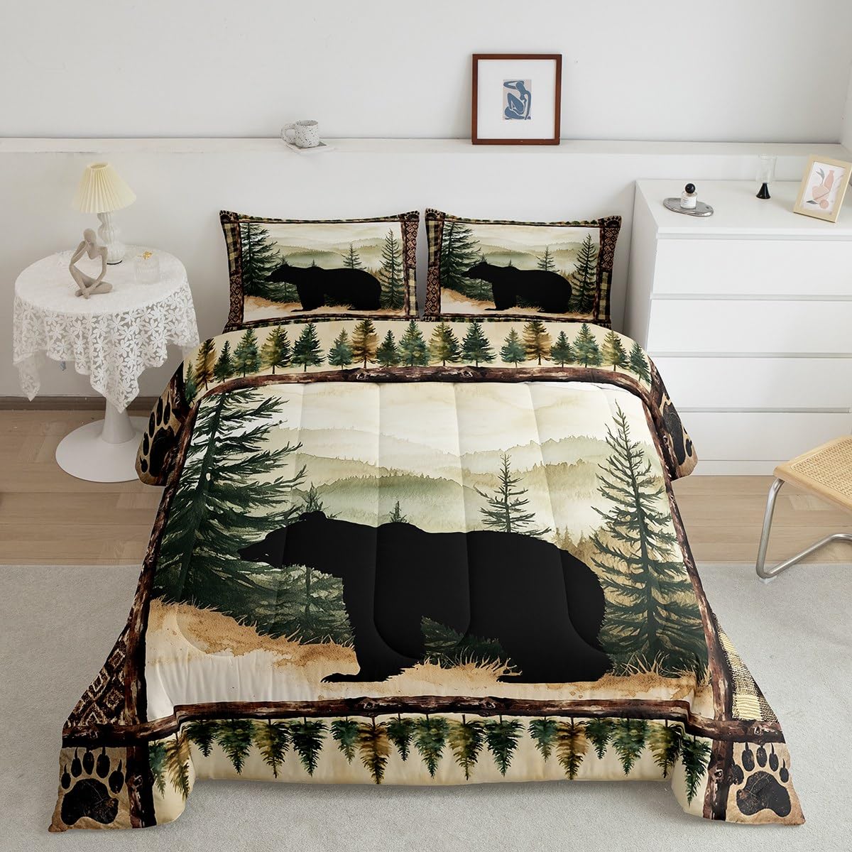 Nature Wildlife Bear Duvet Quilt