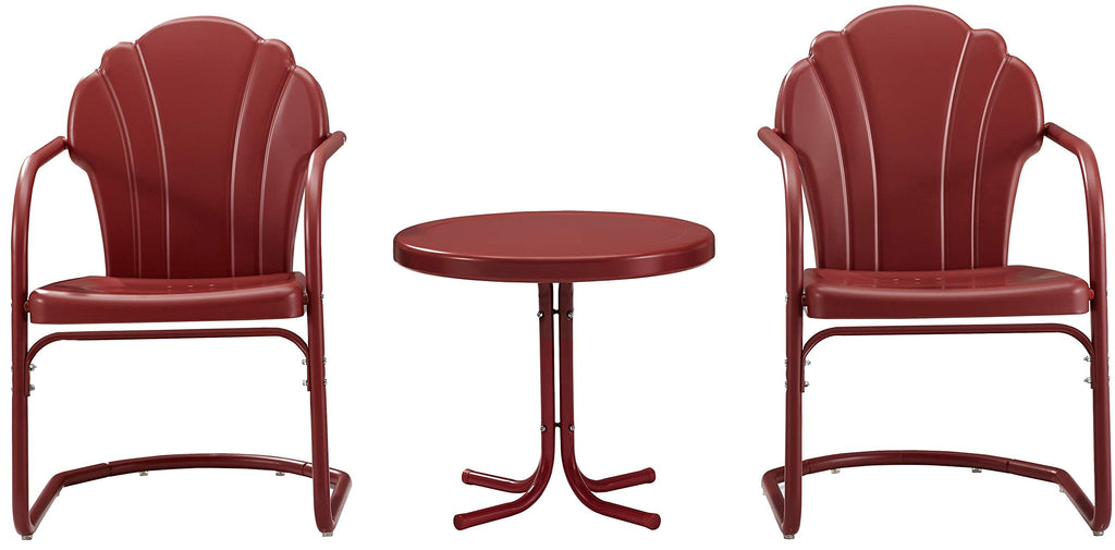 Inspired Saarinen Style Tulip 3-Piece Chair & Side Table Set