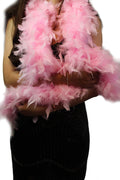 Turkey Chandelle Feather Boa 72" 80 gram (Baby Pink, 80g)