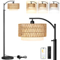 Boho Floor Lamp With 3 Color Temperature and Remote