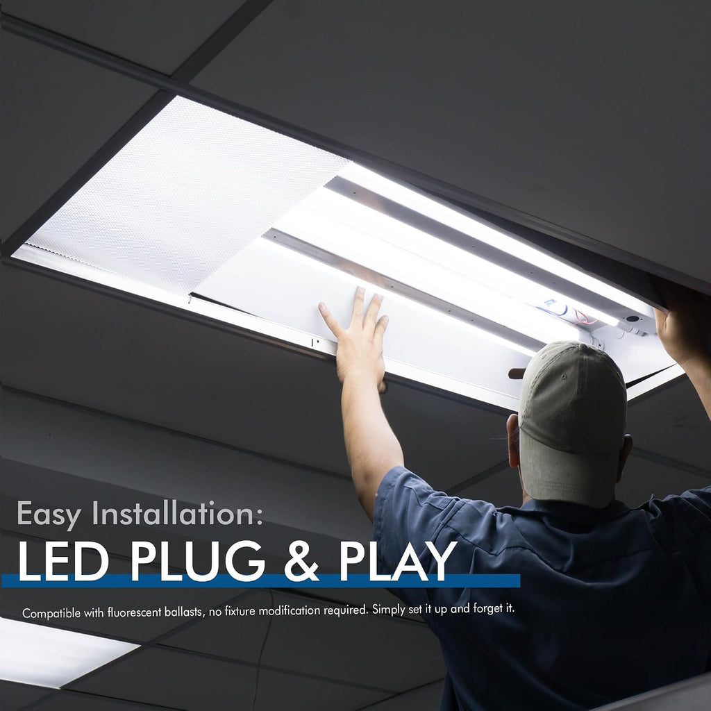 2 ft. T8 G13 LED, FO17, Type A Plug & Play, 3000K, Clear