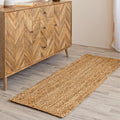 Braided Jute Runner Rug - Natural