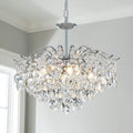 Mid-Century Modern K9 Crystal Chandelier for Dining Rooms and Living Spaces