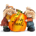 Thanksgiving Decor, Resin Scarecrow Pumpkin Fall Decorations