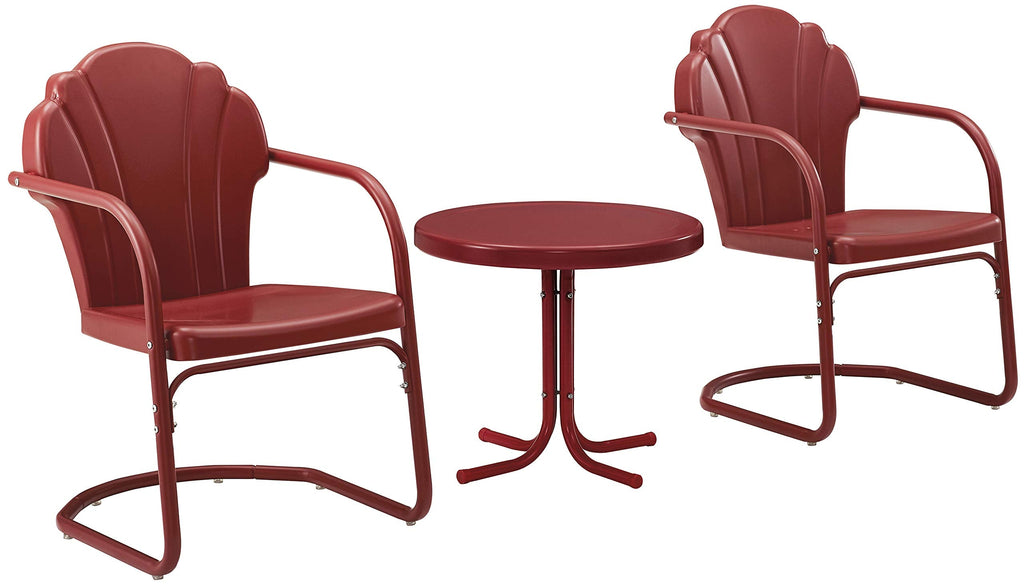 Inspired Saarinen Style Tulip 3-Piece Chair & Side Table Set