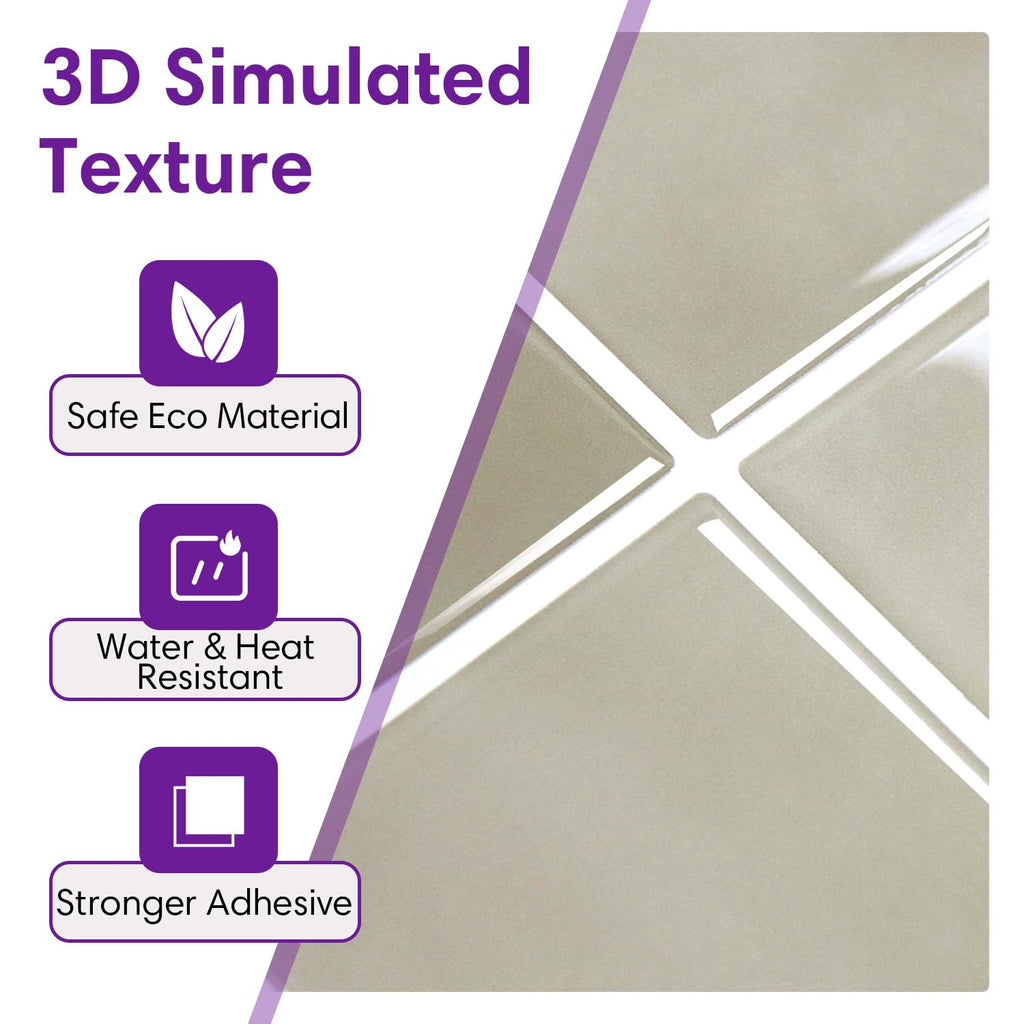 Thicker 3D Backsplash Tiles Peel and Stick for Modern Wall Decor