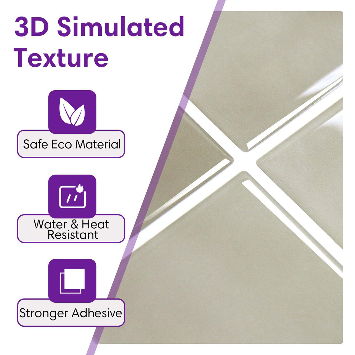 Thicker 3D Backsplash Tiles Peel and Stick for Modern Wall Decor