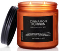 Scented Candles Cinnamon Pumpkin Non Toxic Fall Aromatherapy