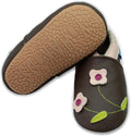 Baby Rubber Sole Shoes Boys Girls Infant Crawling Toddler Moccasins Leather Walking Anti-Slip Sole Slippers