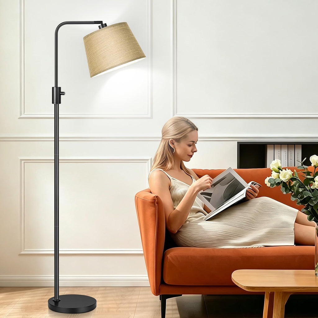 Dimmable Floor Lamp, 1000 LM LED Edison Bulb Included, Arc Floor Lamps Modern Standing Lamp Tall Lamps