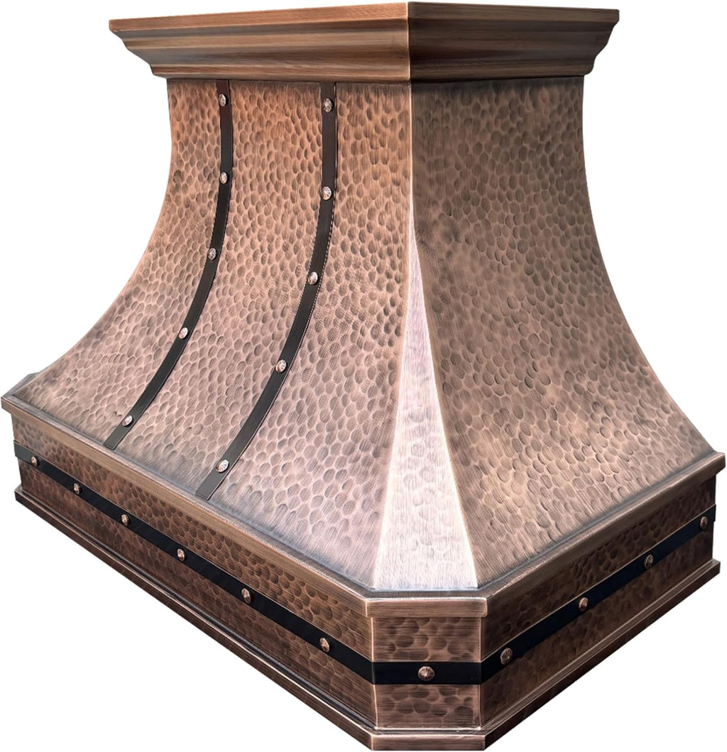 36 Inch Copper Wall Mount Range Hood