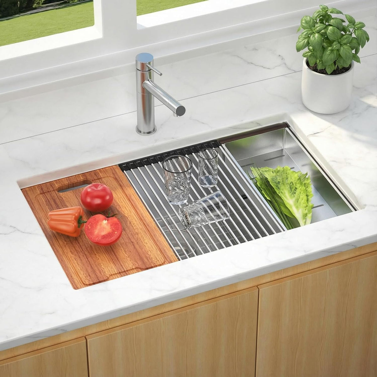 32 Kitchen Sink Undermount - 32 x 19 x 10 Inch Undermount Sink