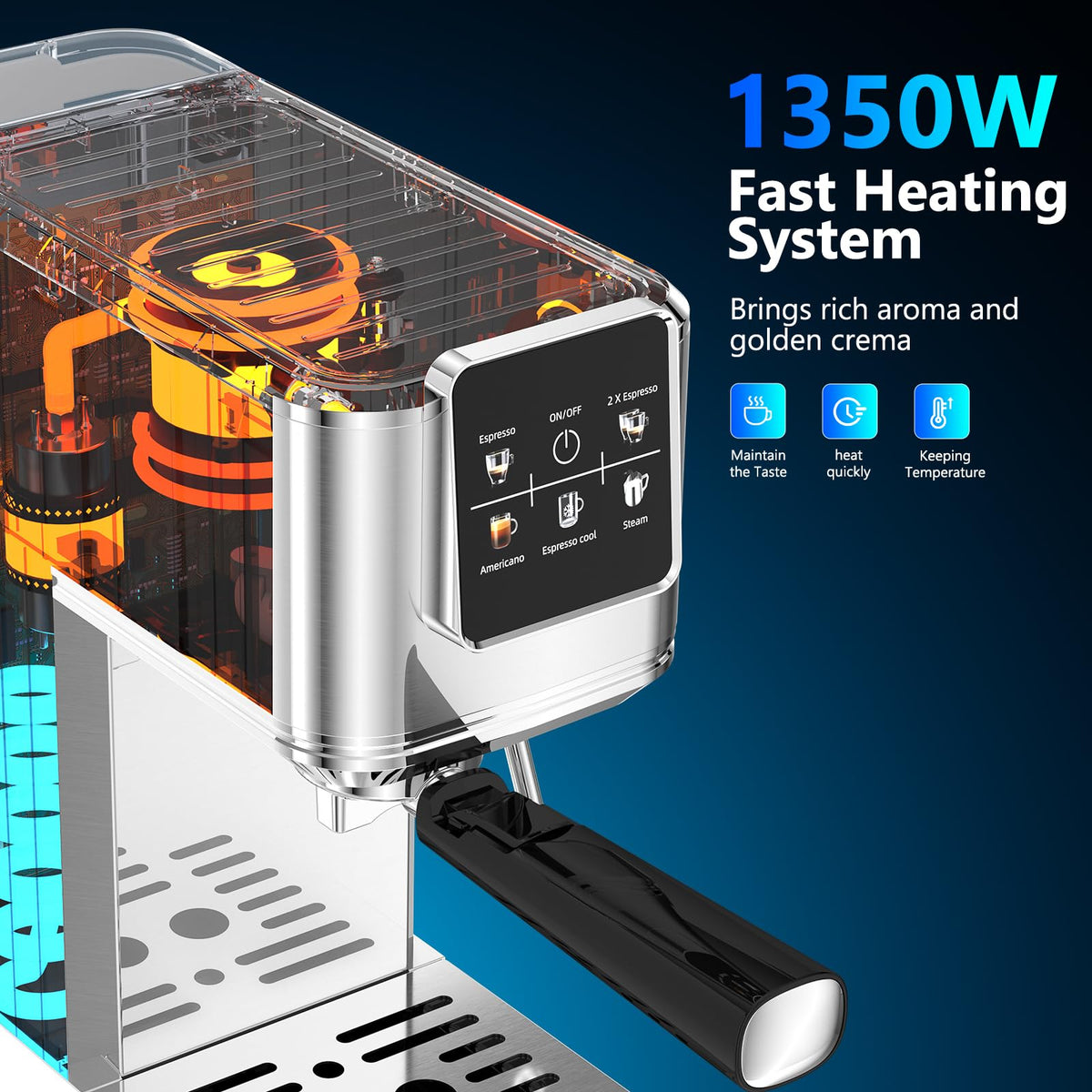Espresso Machine with Touchscreen And Cold Brew