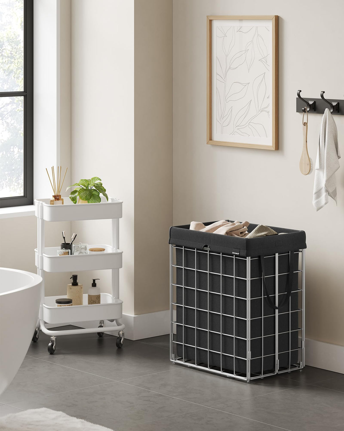 Laundry Hamper, Collapsible, 24 Gal. (90L)