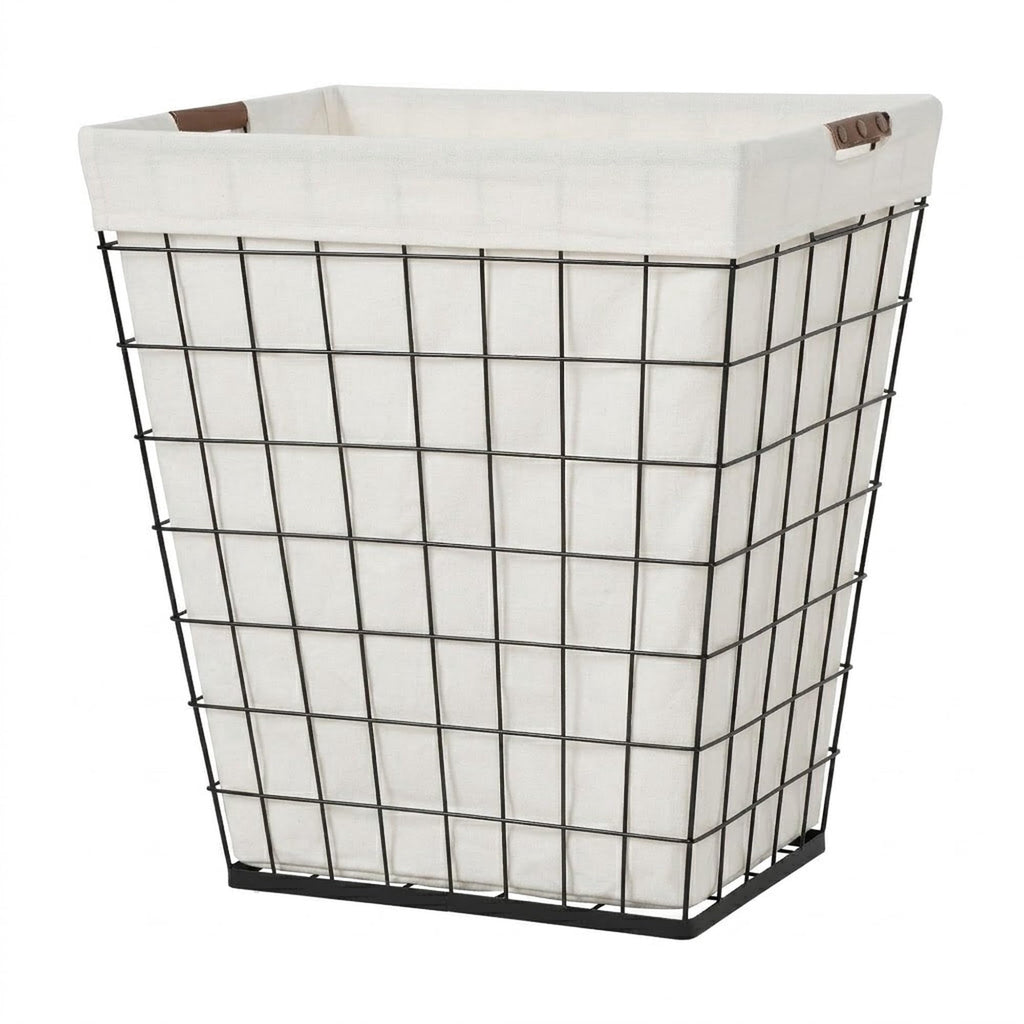 Steel Wire Laundry Hamper 75L with Removable Fabric Liner