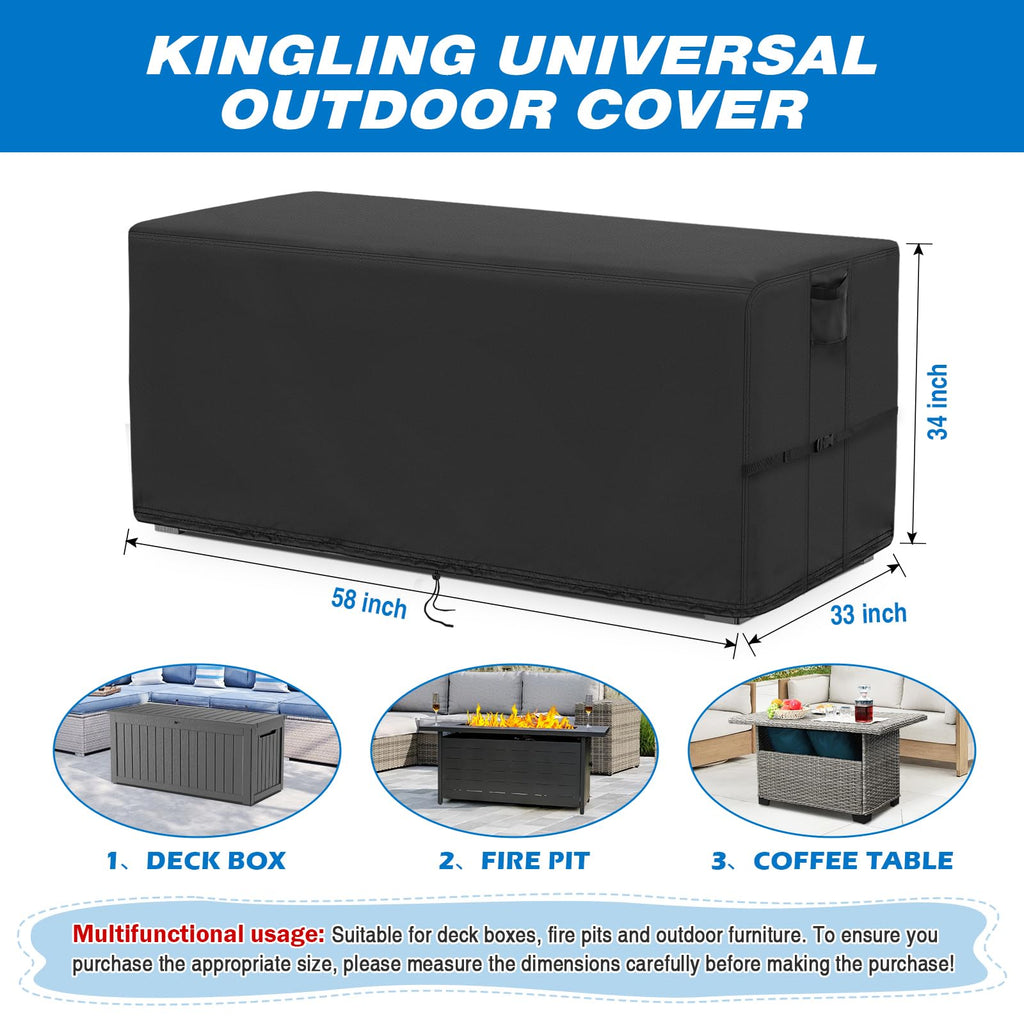 Deck Box Covers for Keter XXL 230 Gallon Deck Box