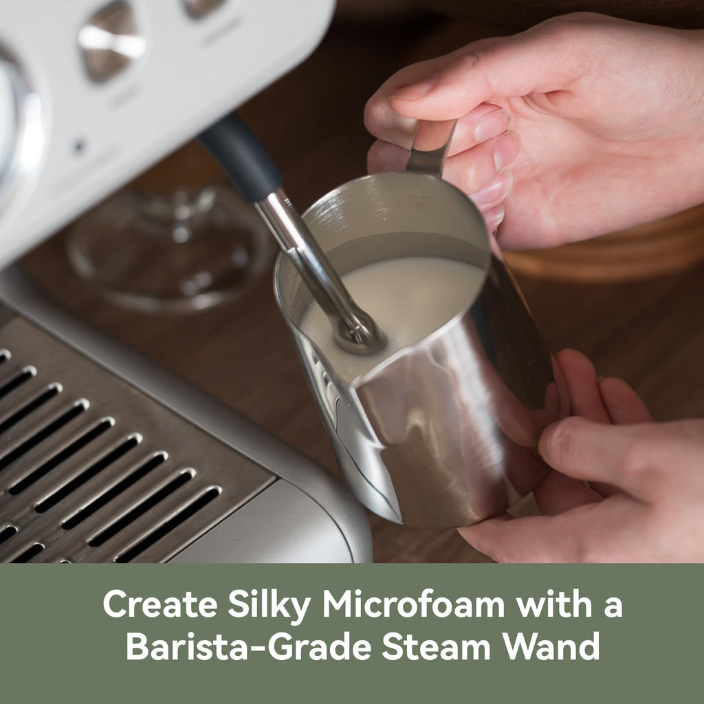 Dual Boiler Espresso Machine With Built-In Grinder & 58mm Portafilter