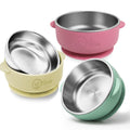 Suction Bowls for Baby 5", Non-Toxic Stainless Steel Baby Bowls