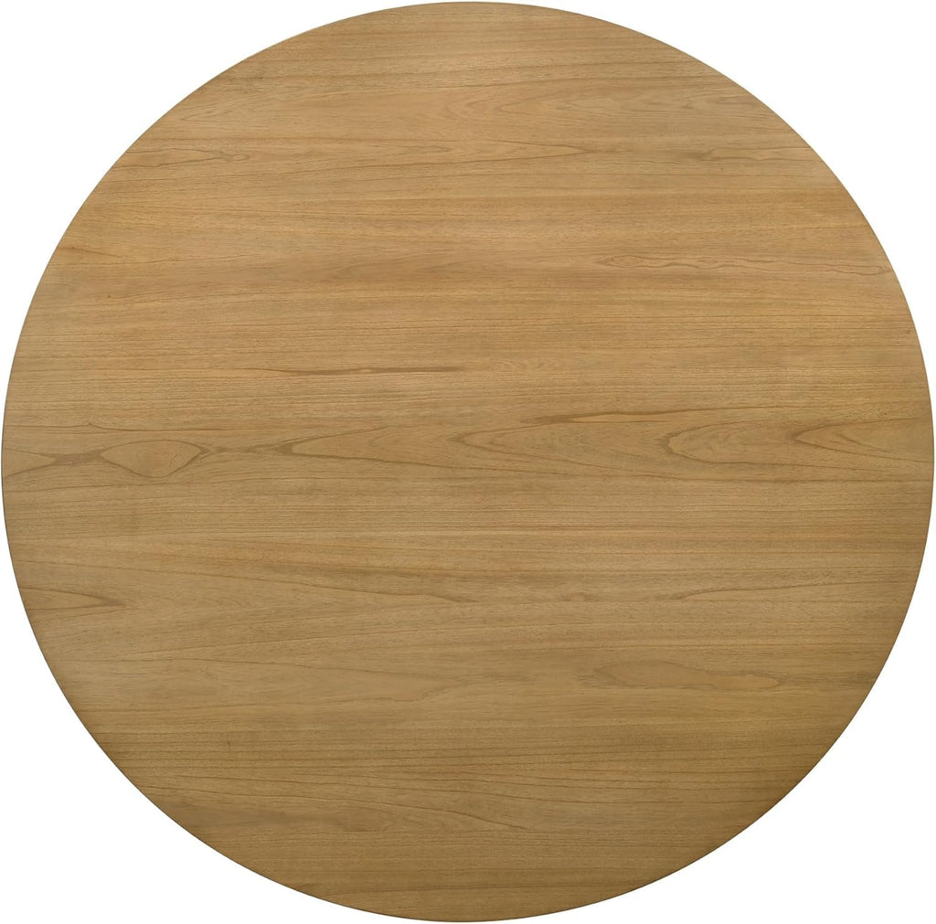 59" Round Dining Table, Mid Century Modern Round Kitchen Table for 4 6 8 People, Farmhouse Dining Table Dining Room