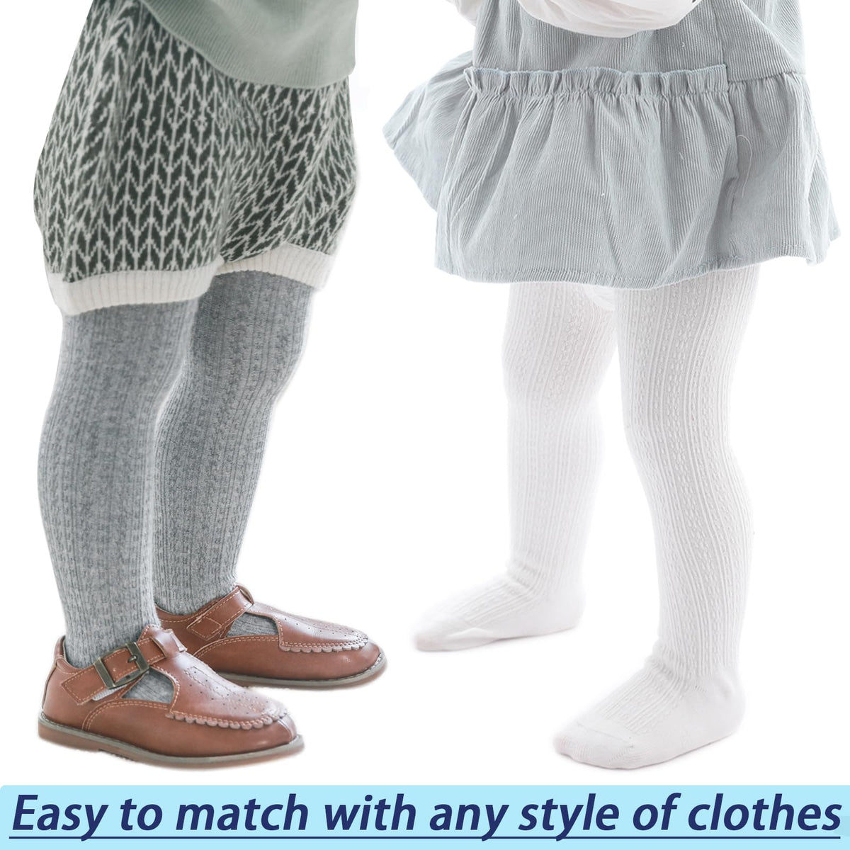 Angel Baby Tights Cable Knit Tights 4 Pack Baby Leggings Seamless Cotton Stockings Pantyhose