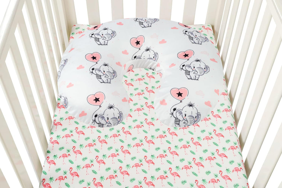 Nursing Pillow Cover Set 3 Pack Slipcovers Ultra-Soft Stretchy