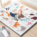 Premium Foam Baby Play Mat 50" x 50" - Removable & Machine Washable Cover, Extra Thick Padding Playpen Mat, Non-Slip