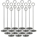 16PK Table Number Holders Place Card Holders 12 Inch Table Card Holders Steel Card Holders for Photos, Food Signs