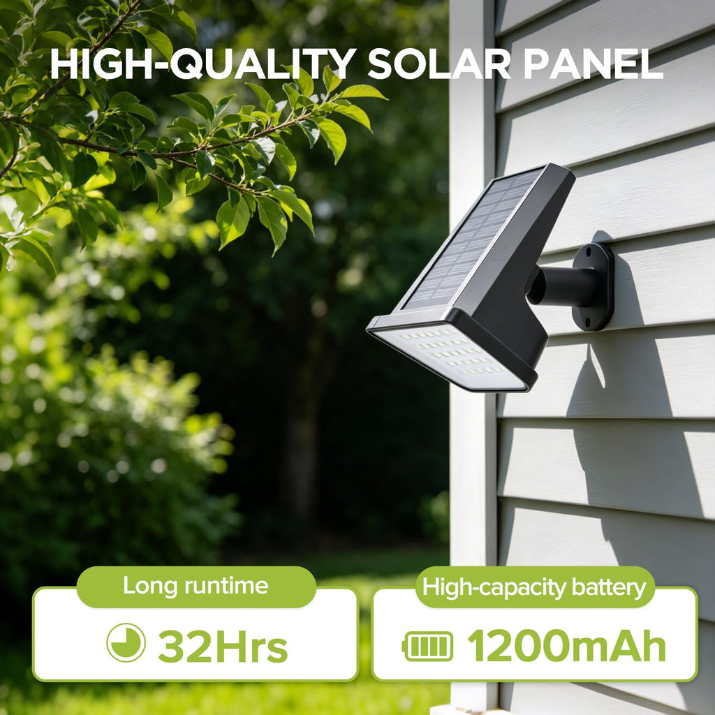 4 Packs Solar Spot Lights Outdoor Waterproof, 28 LED 3000K Solar Powered Landscape Pathway Lights, Dusk to Dawn Solar