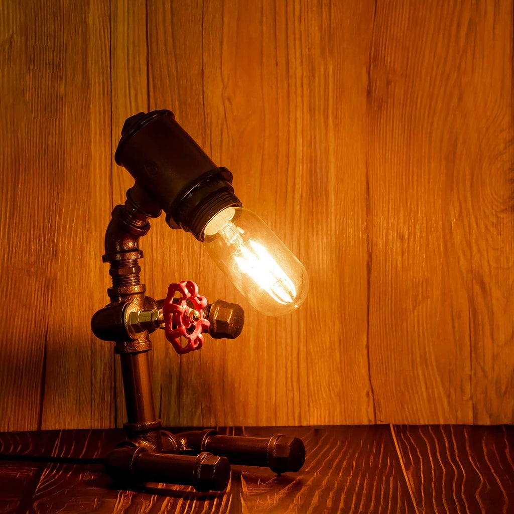 Dimmable Tubular led Bulb T45/T14, Warm White 2700k,60W Equivalent,Vintage Edison Style LED Filament Light Bulbs, E26