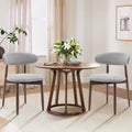 Wooden Dining Chairs Set of 2, Upholstered Kitchen Chair
