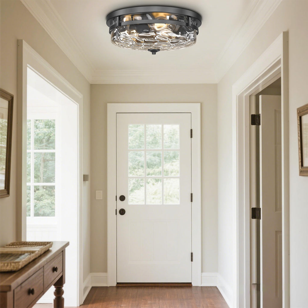 Flush Mount Ceiling Lights, 3-Light Farmhouse Close to Ceiling Light