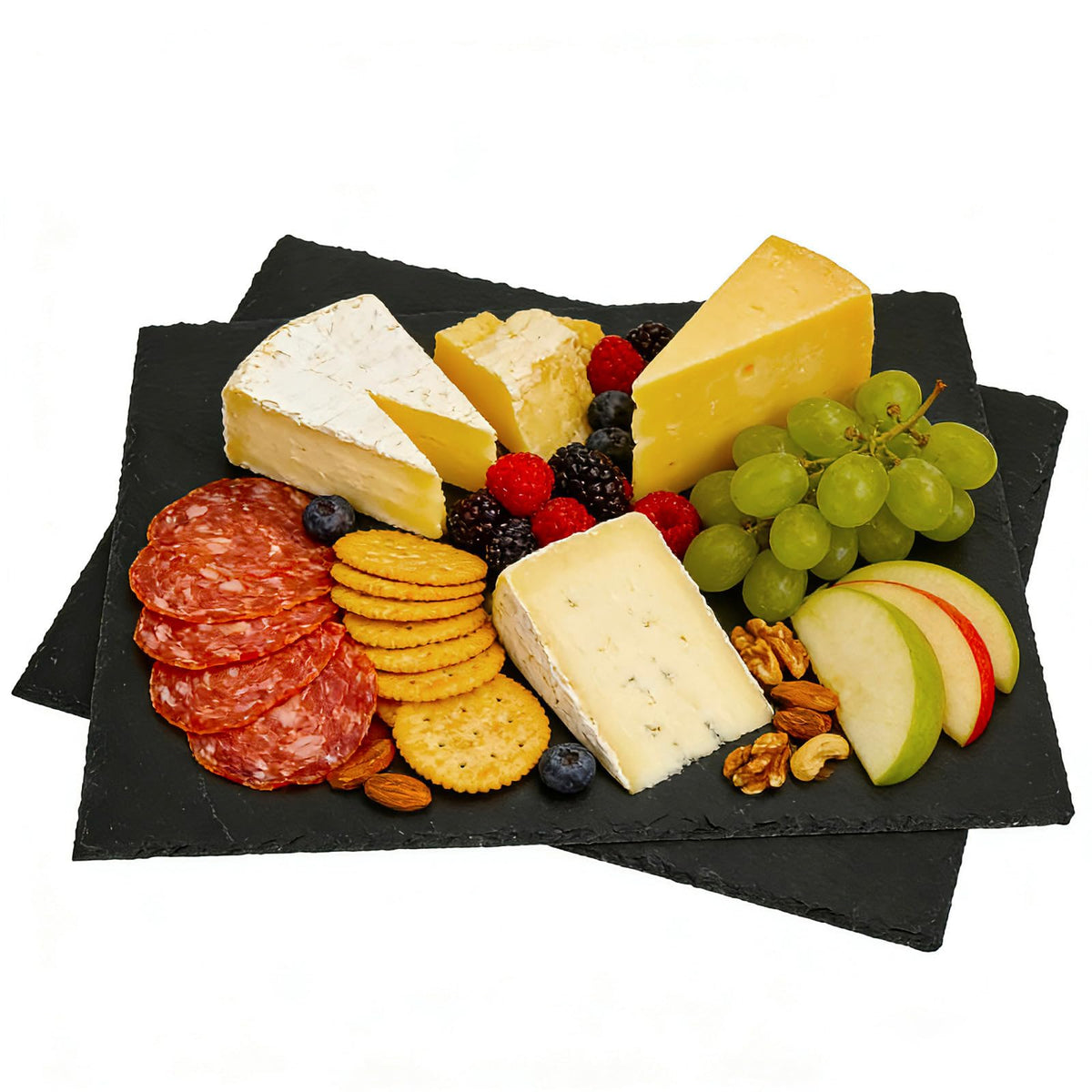 2PCS 16inch*12inch slate cheese board tray charcuterie boards slate placemats,Natural food contact safe