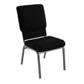 18.5 in Wide Church Chair, Black
