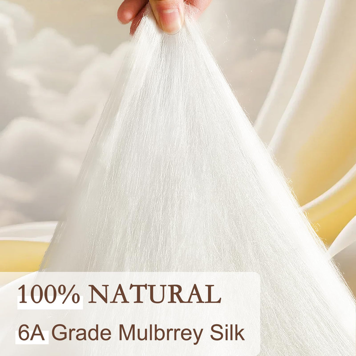 Mulberry Silk Comforter for All-Season, White