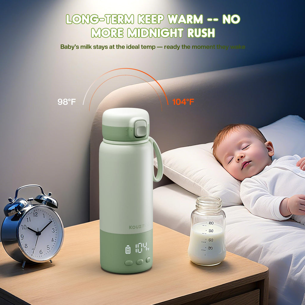 Portable Bottle Warmer for Travel, Min Fast Heating Breast Milk Warmer