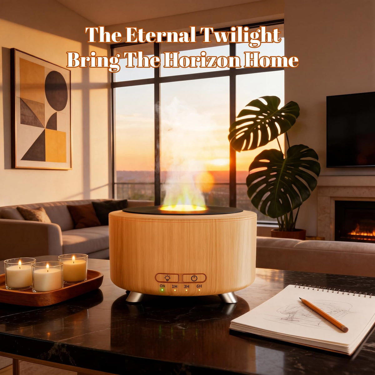 Essential Oil Diffuser, Retro Vinyl Aromatherapy Diffuser