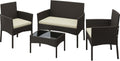 Patio Furniture Set 4 Pieces Conversation Sets