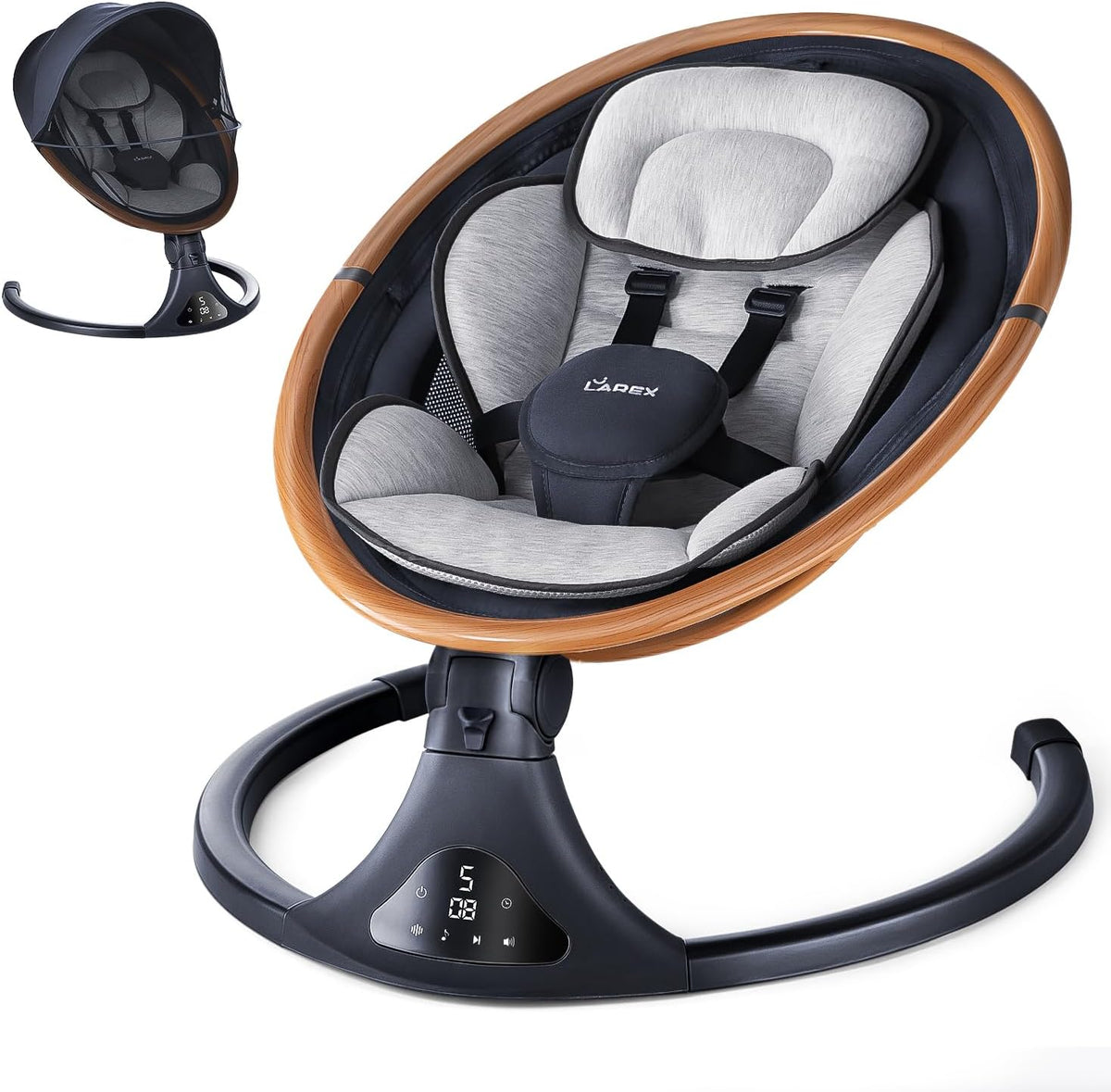 Baby Swing for Infants to Toddlers with Remote Control, Bluetooth