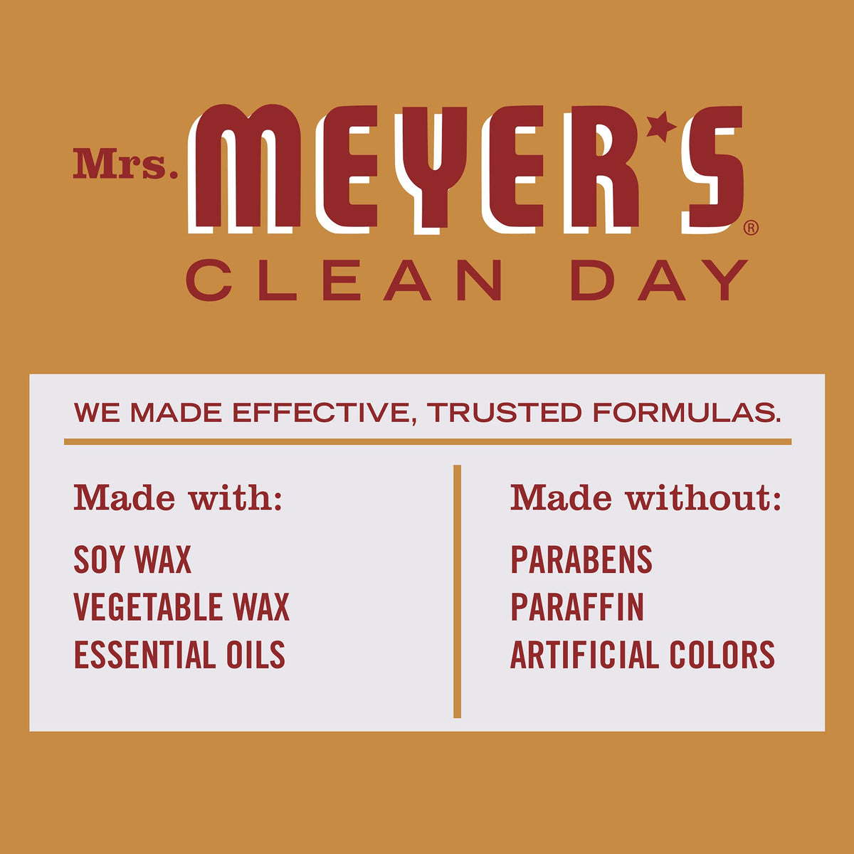 MEYER'S CLEAN DAY Soy Aromatherapy Candle, Apple Cider, 7.2 oz, 2 Pack